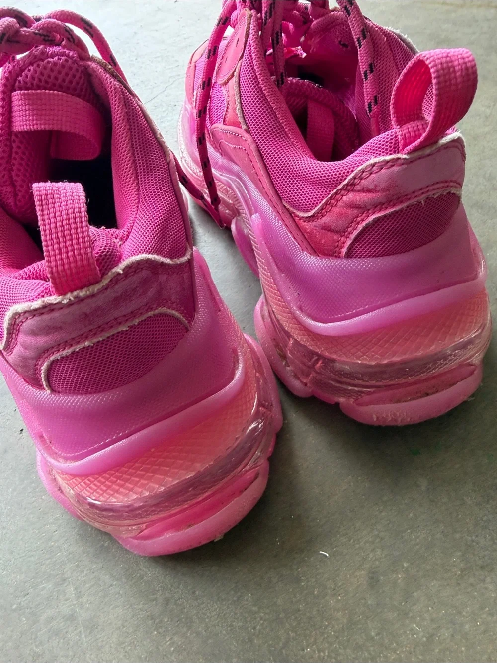Balenciaga Triple S Sneaker in Hot Pink